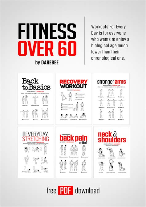 Fitness Over 60 Book By Darebee Senior Fitness Darebee Darbee Workout