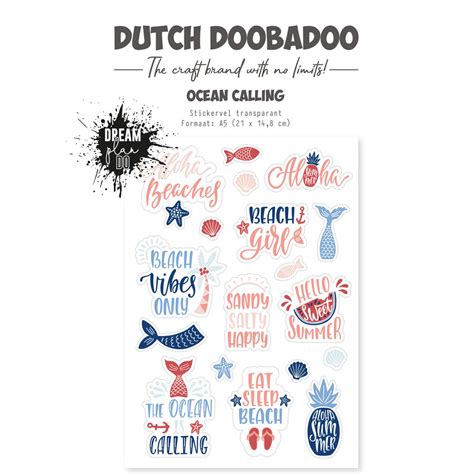 Dream Plan Do Ocean Calling A Sticker Sheet Transparent