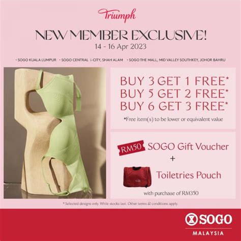 Sogo Triumph New Member Promotion Apr Apr