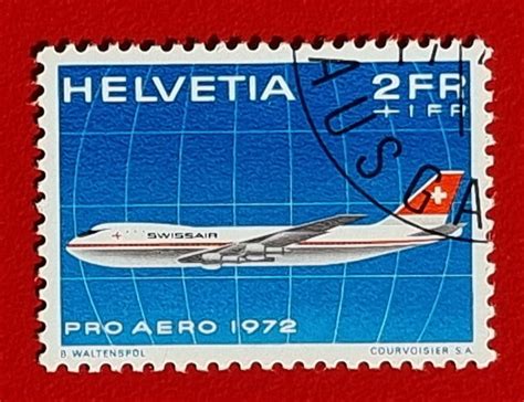 Flugpost Pro Aero Z Swissair Jumbo Jet Et Vollgummi Kaufen