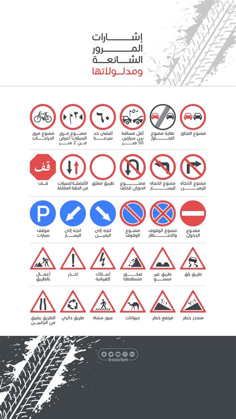 علامات الطريق ومعانيها بالصور المرسال