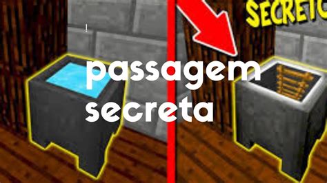 Como Fazer Passagem Secreta No Minecraft R Pido E F Cil Youtube