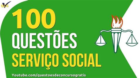 100 Questões de Serviço Social Serviço social Social Concurso