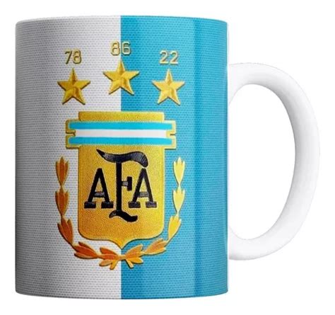 Taza De Cerámica Argentina Campeon Qatar 2022