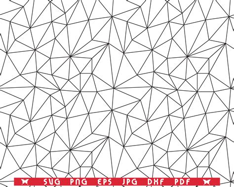 Svg Grid Of Triangles Seamless Pattern Digital Clipart By