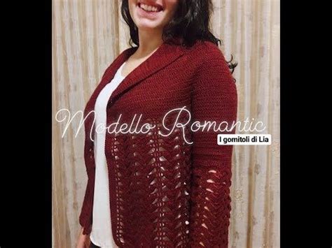 Cardigan Maglia Uncinetto Tutorial Mod Romantic Facile Da Realizzare