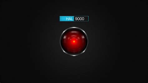 Download Hal 9000 Gray Background Wallpaper | Wallpapers.com