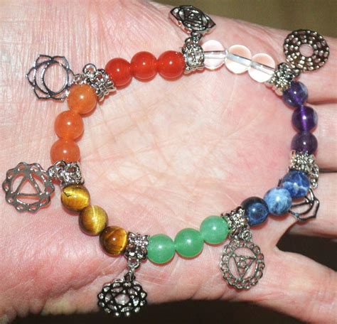 Armband B 199 7 Chakra Natursteine 8mm Perlen Elastisch Kaufen