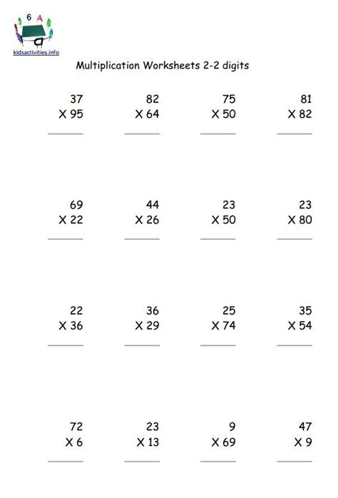 Hard Multiplication 2 Digit Problems Multiple Digit Multiplication