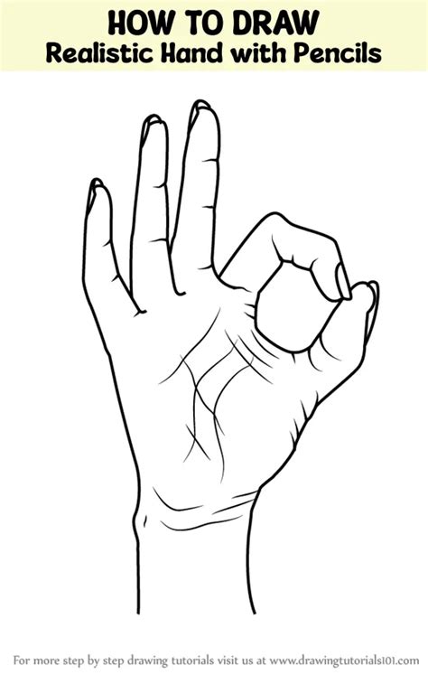 How To Draw A Realistic Hand