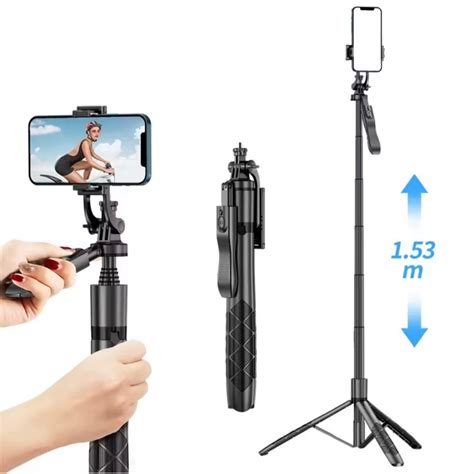 L16 Tripod Selfie Stick ไม้เซลฟี่พร้อม 3 ขาในตัว ขาตั้งกล้อง สำหรับการ