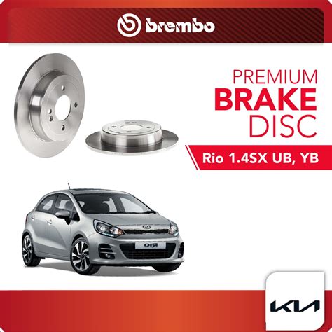 Brembo Rear Discs Pcs Compatible With Kia Rio Sx Ub Kia Rio