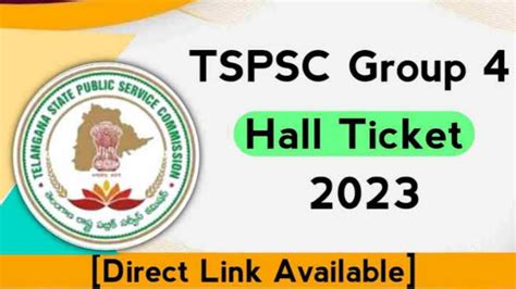 Tspsc Group Hall Ticket Youtube