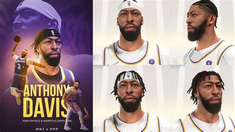 Nba K Anthony Davis Realistic Cyberface With Hair Physics