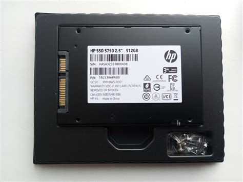 Накопитель SSD 2.5 HP 512Gb S750 Series (SATA3, up to 560/520MBs, 3D ...