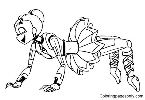 Ballora Sheets Coloring Pages Ballora Coloring Pages Coloriages Porn