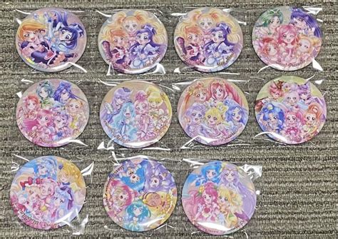 プリキュア オールスターズ Big缶バッジ Biscuit 11セット メルカリ