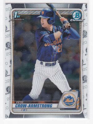 Pete Crow Armstrong 2020 1st Bowman Draft Chrome Original Rookie Card