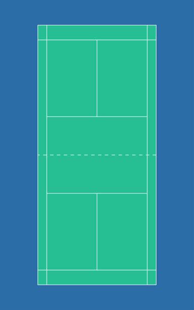 2000 Badminton Court Stock Illustrations Royalty Free Vector