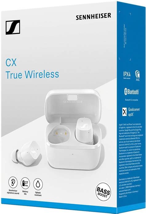 Best Buy Sennheiser Cx True Wireless Earbud Headphones White Cx True