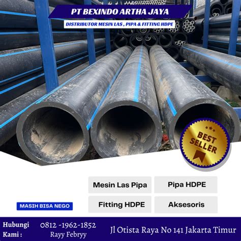 Jual Pipa HDPE 10 Inch PN16 280mm Aneka Pipa Batangan 6 Mtr Merk