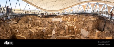 Panoramic view of Göbekli Tepe a Neolithic archaeological site in the