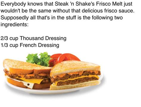 Steak N Shake Frisco Melt Sauce Recipe Recipes Food Network Recipes Frisco Melt Sauce Recipe