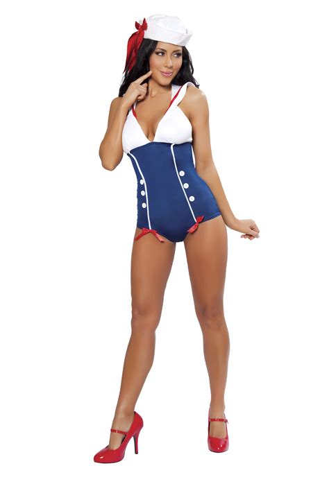 Pinup Sailor Women Sexy Romper Halloween Costume 58 99 The Costume