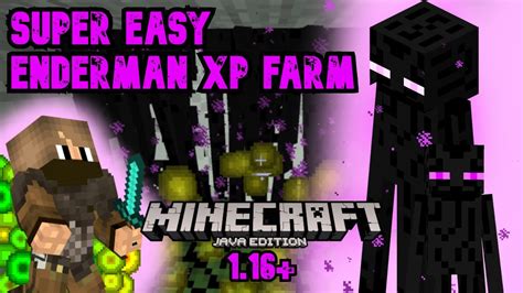 Easy Enderman Xp Farm Minecraft Java Edition Super Simple