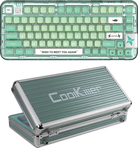 YUNZII Coolkiller CK Wireless Hot Swappable Mechanical Keyboard Transparent Acrylic Gasket