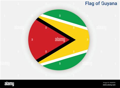 High Detailed Flag Of Guyana National Guyana Flag South America 3d