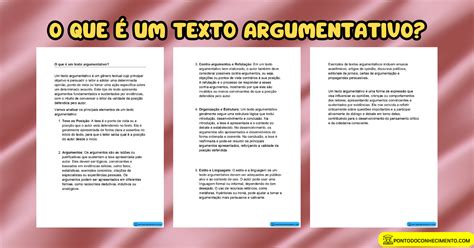 Características De Um Texto Dissertativo Argumentativo
