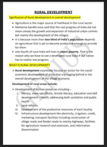 Contents Of This Pdf Significance Of Rural Development What Is Rural