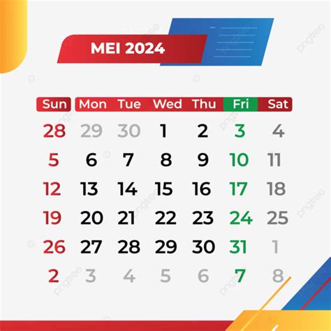 Calendrier Photo Mois De Mai L Ment De Design Color Vecteur Png