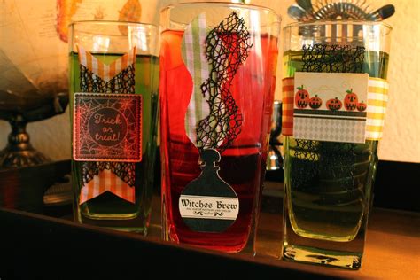 DIY Halloween Cocktail Glasses - Online Ribbon - May Art Ribbon