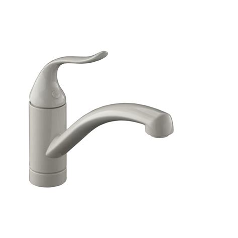 Kohler Coralais Biscuit Single Handle Low Arc Kitchen Faucet At