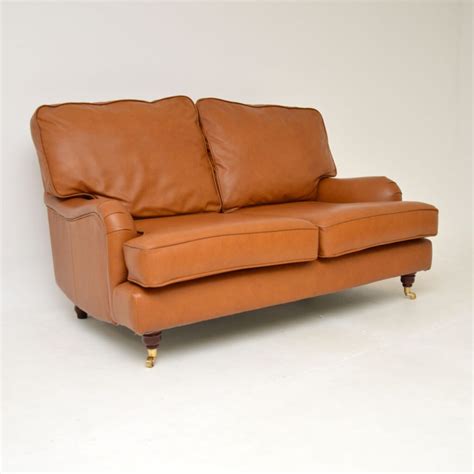 Antique Howard Style Leather Sofa Marylebone Antiques