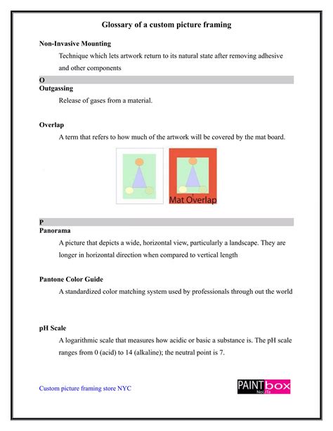 Elements of custom picture framing | PDF | Chemistry | Science