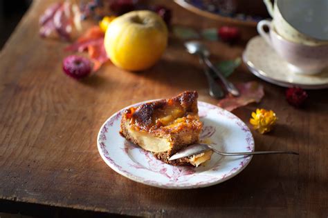 Gâteau renversé aux pommes et à la vergeoise