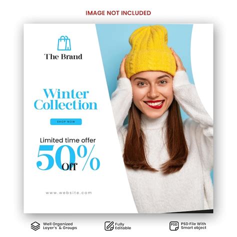 Premium PSD Winter Fashion Sale Social Media Post Or Banner Design