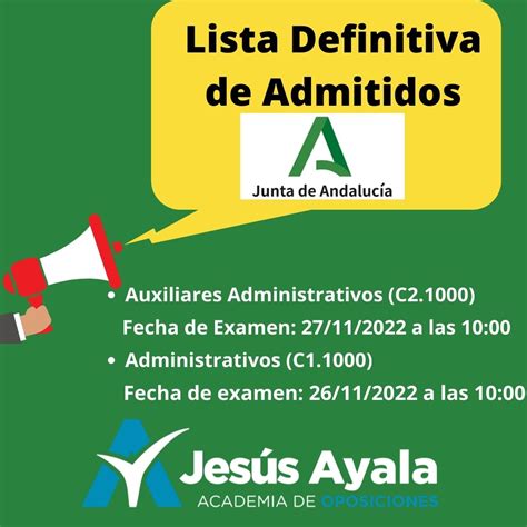 Auxiliares Administrativos Y Administrativos Junta De Andaluc A Lista