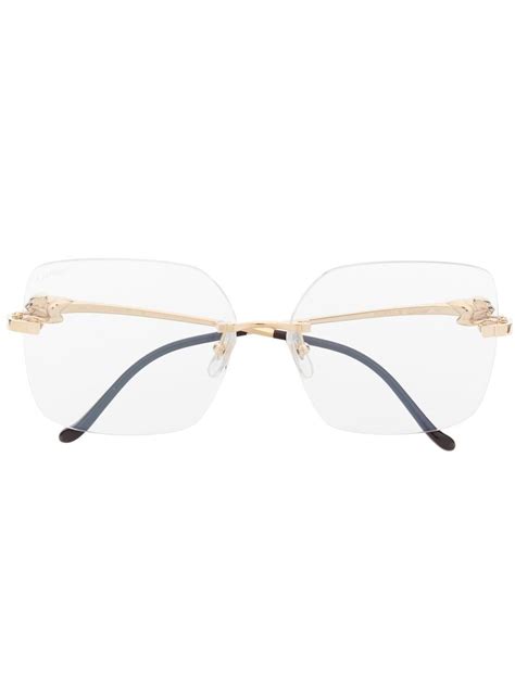 Cartier Gold Rimless Sunglasses | Smart Closet