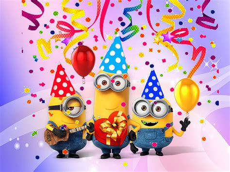 X Px Balloons Cartoons Happy Birtay Minion Birtay Minions Hd