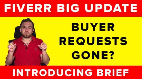 No More Buyer Requests On Fiverr New Update On Buyer Requests By