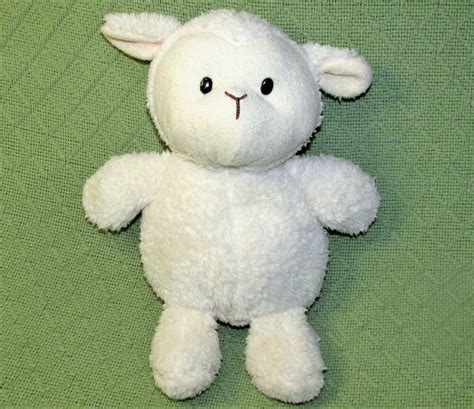 12 Animal Adventure Lamb Plush Stuffed Animal Cream Baby Soft Shaggy