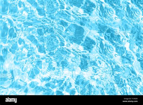 Pool Water Surface Top View Blue Water Texture Background Stock Photo