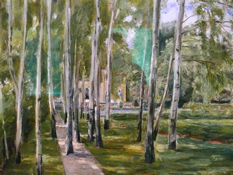 Artwork Replica Birch Grow By Max Liebermann Germany