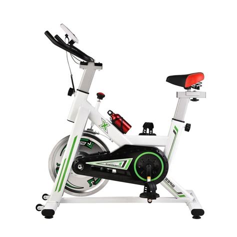 White Colour Exercise Spin Bike Home Gym Workout Equipment Cycling