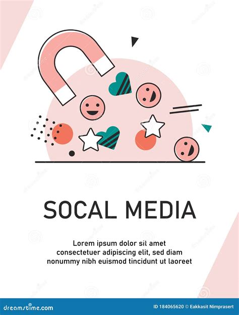 Social media concept stock vector. Illustration of connection - 184065620