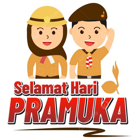 Selamat Hari Pramuka Vector Design Personagem Png Png Cartoon Pramuka